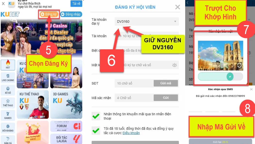 Bước tiếp theo cũng vô cùng quan trọng để hoàn tất đăng ký KUDV