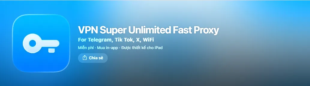 Tải app VPN supper có trên cả 2 ứng dụng IOS và Android